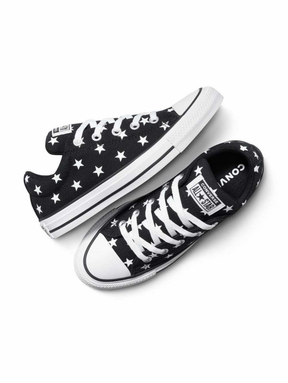 Converse All Star Street Ox Low Sneakers Black and White Star 9 Mens 11 Women’s